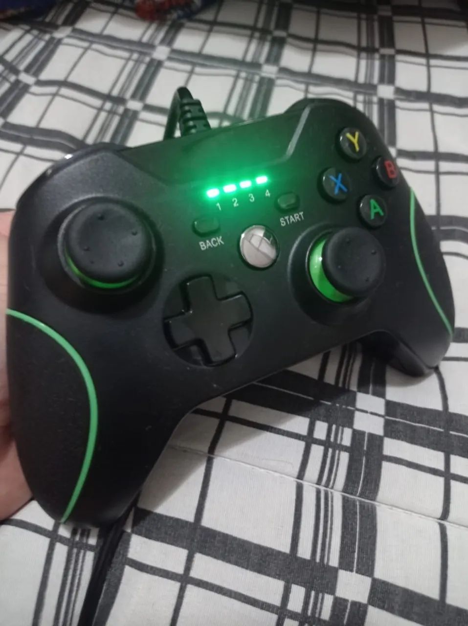 Controle com Fio para Xbox One com Vibração Dupla para PC Windows 7/8/10 Xbox One, HNQH - Foto 2