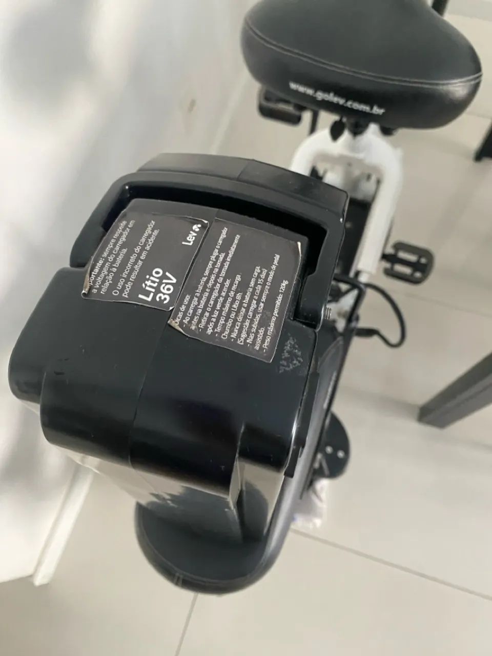 Bicicleta Elétrica LEV E-Bike Branca- nova! Sem marcas de uso!  - Foto 6