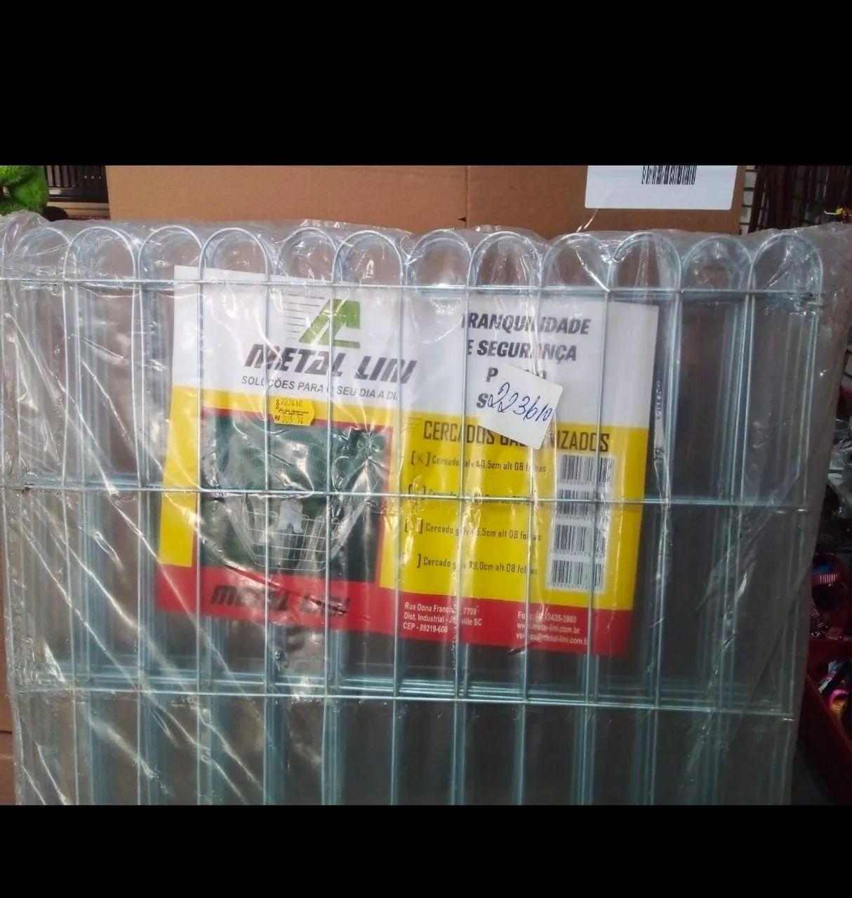 3 cercados galvanizados