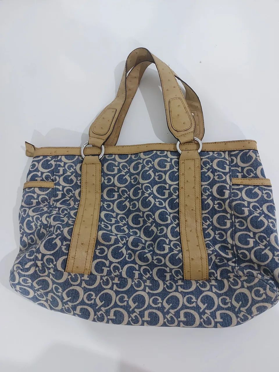 Bolsa Guess Original - Detalhes em Couro - Foto 2