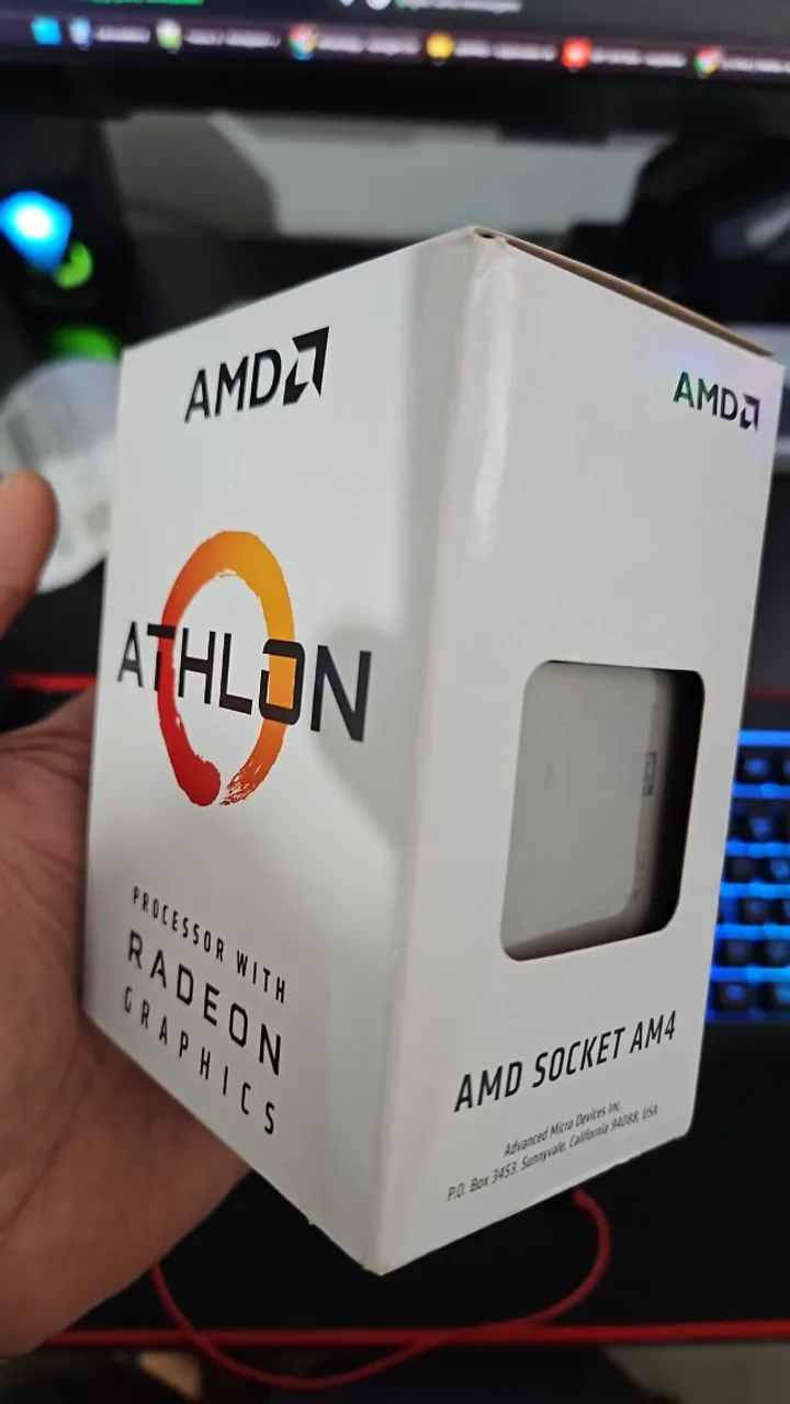 Processador AMD AM4 Athlon 3000G Com Gráfico Integrado