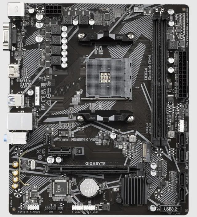 Kit A520 K Gigabyte + Ryzen 5 5500 - NOVOS - Foto 2