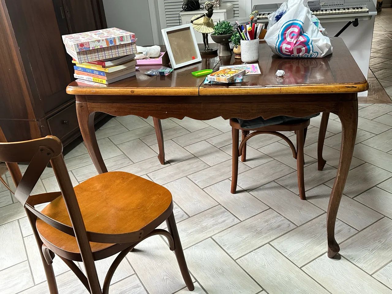 Mesa madeira maciça - Antiguidade64221281207426122