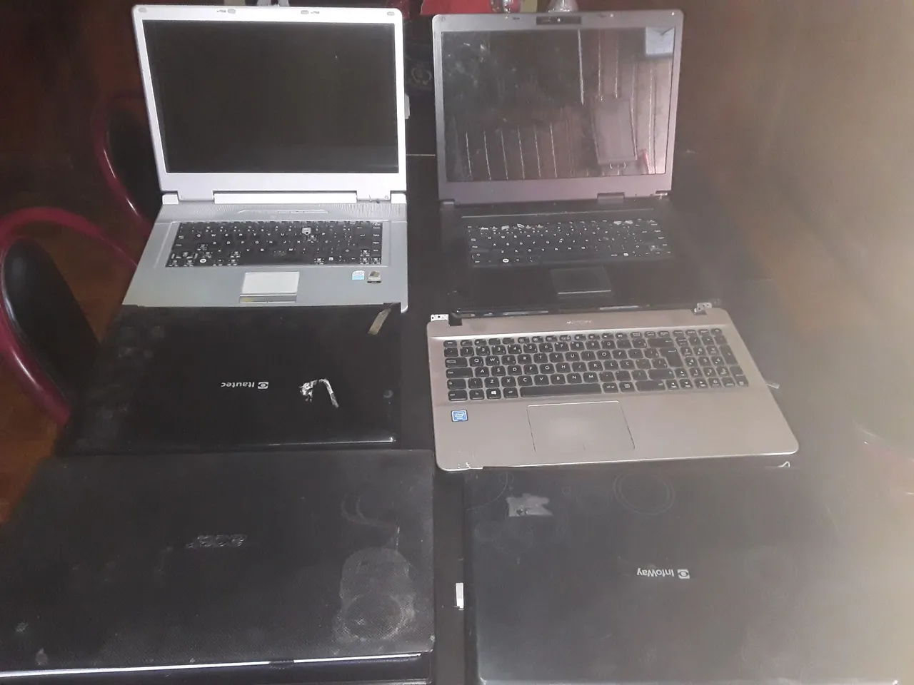 Lote Notebooks para venda retirada de peças 