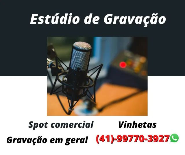 Gravação de vinhetas para lojas e carros de som 