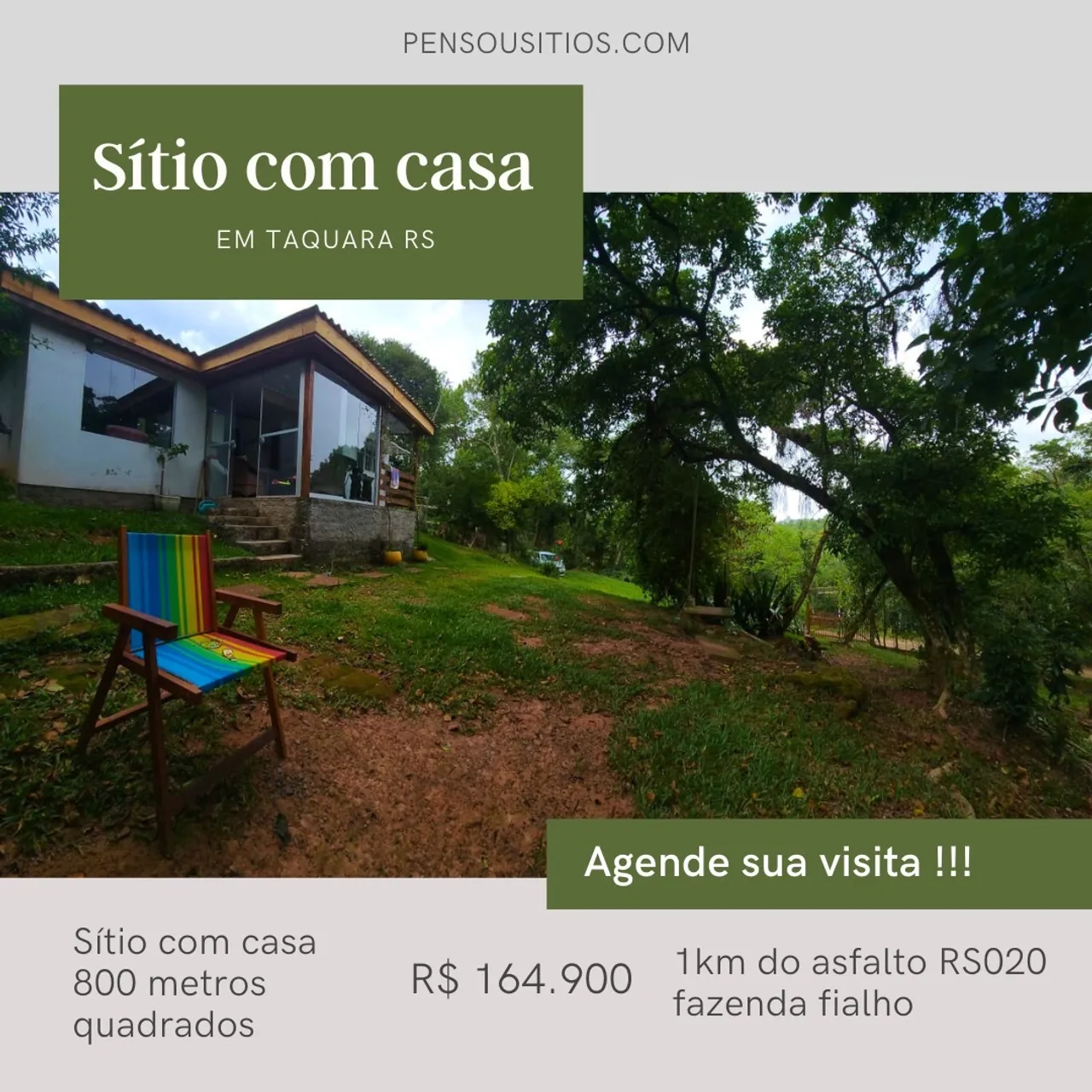 Sítio com Casa em Taquara