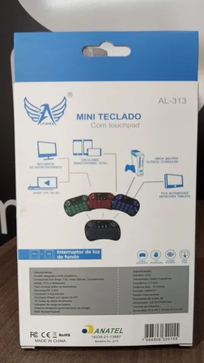 Mine Teclado Com  Touchpad Sem Fio - Foto 3