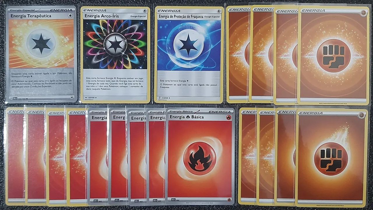Deck entei cartas originais de pokémon - Foto 3
