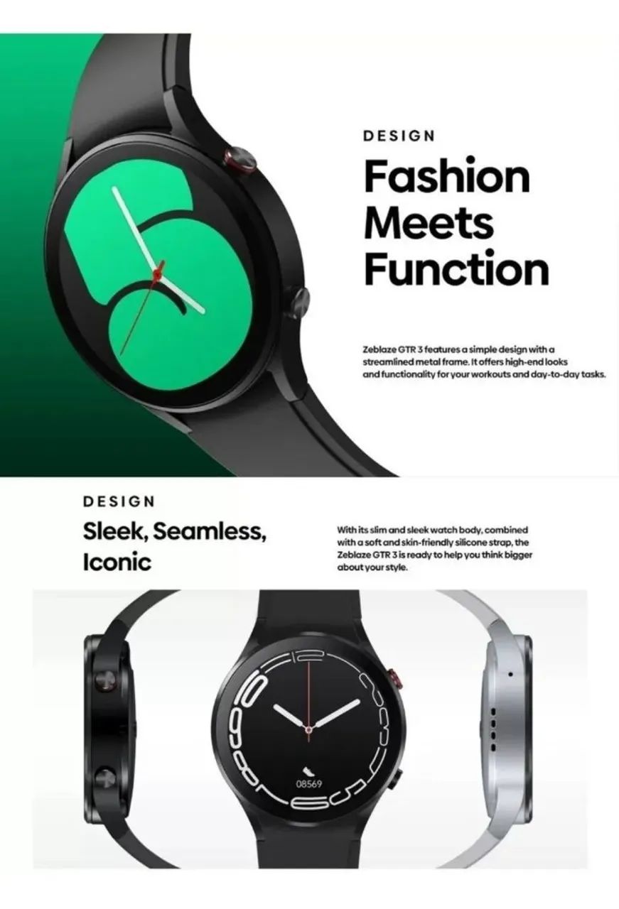 Smartwatch Zeblaze GTR 3 - Chamadas Bluetooth e IP68 - Foto 3