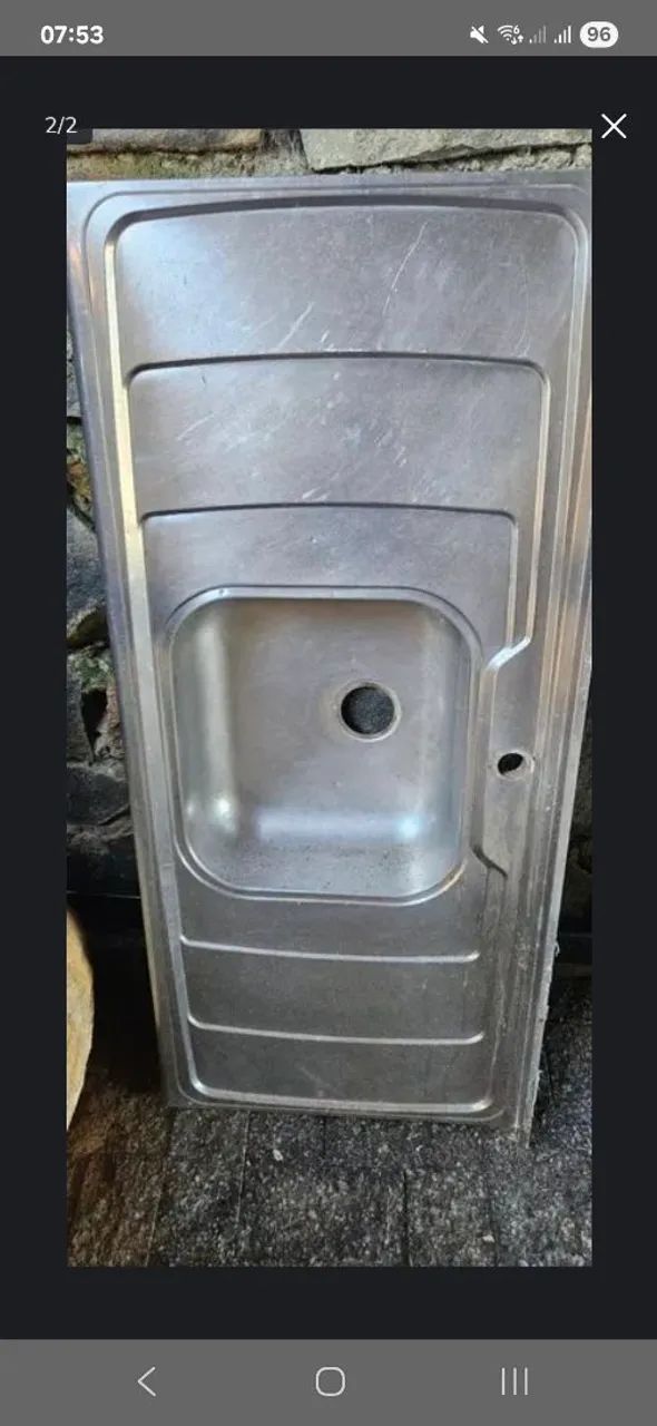 Cuba de Pia de Aço Inox com 1.20m