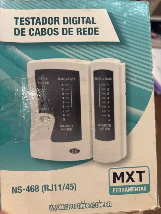 Testador de cabos de rede 