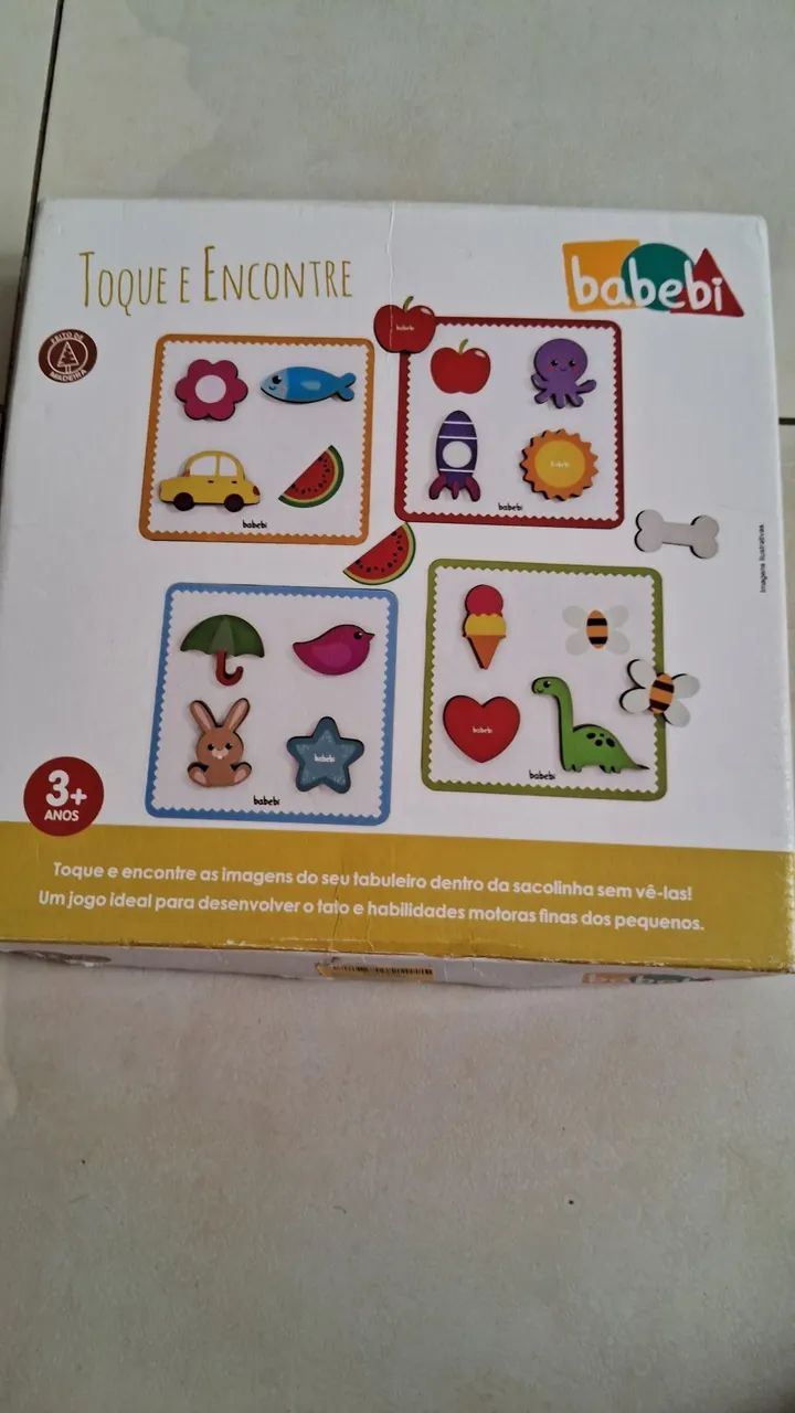 Jogo de encaixe para bebês - Toque e Encontre
