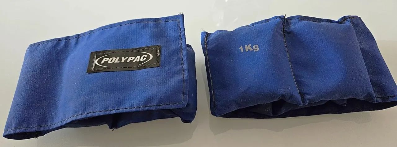 Tornozeleiras (par) de peso para academia 1 kg cada