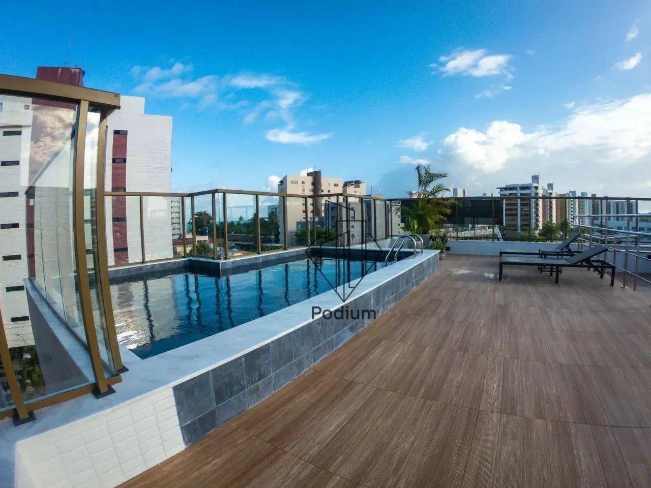 Apartamento mobiliado, decorado e equipado a 300 metros da praia de Ponta de Campina - AP2