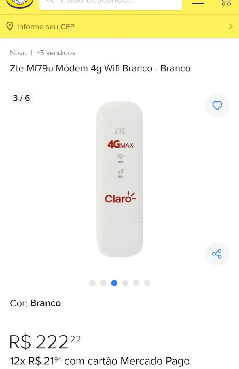 Modem roteador 4G portátil desbloqueado  - Foto 3
