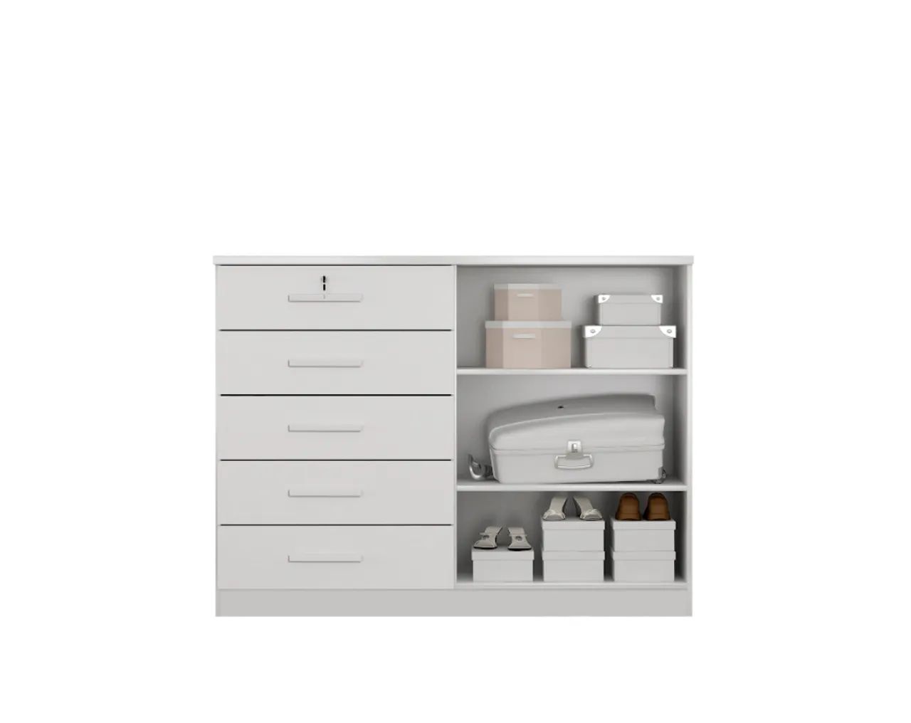 Cômoda Star com Sapateira e 5 Gavetas t43 - Foto 4