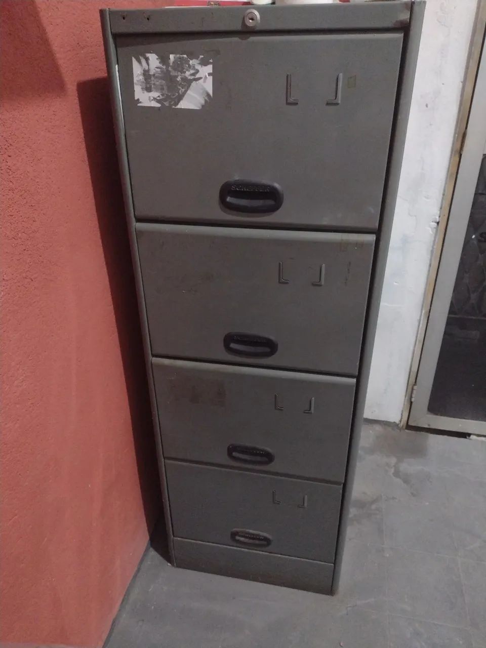 Arquivo de aço cinza com 4 gavetas - Foto 2