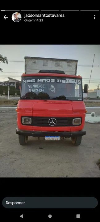 Caminhão baú 608 Mercedes bens ótimo estado - Foto 3
