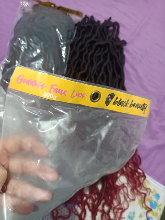 Cabelo Sintético Trança Goddess Locs 2 PACOTES  - Foto 3