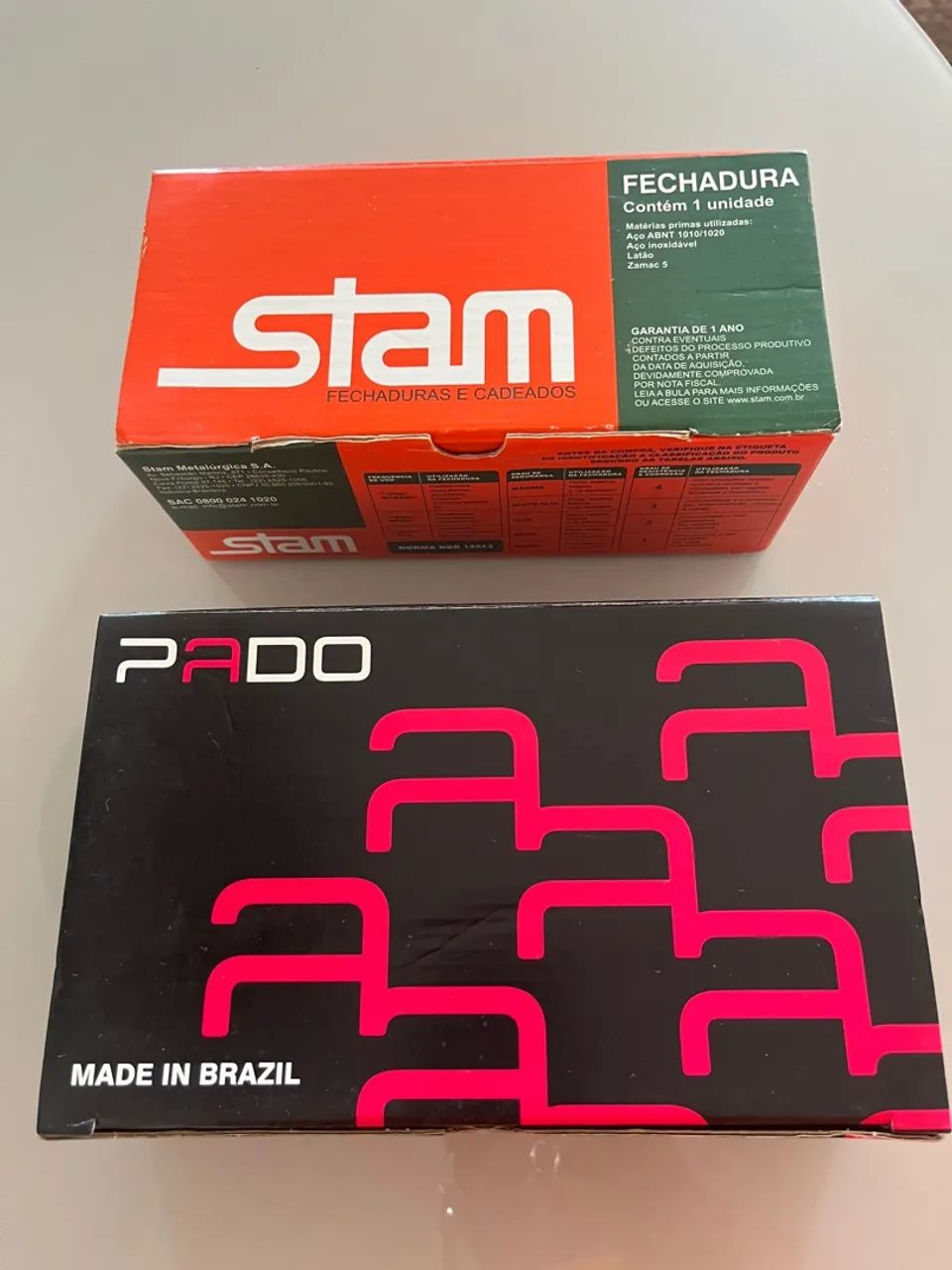 Fechadura Stam - 1 Unidade. Fechadura Pado - 1 unidade