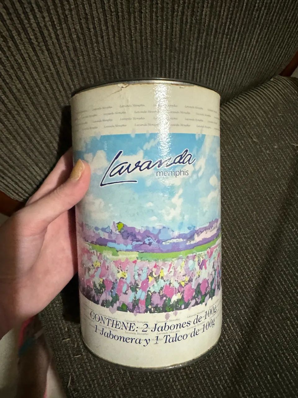 Lata antiga e rara lavanda memphis - Foto 2