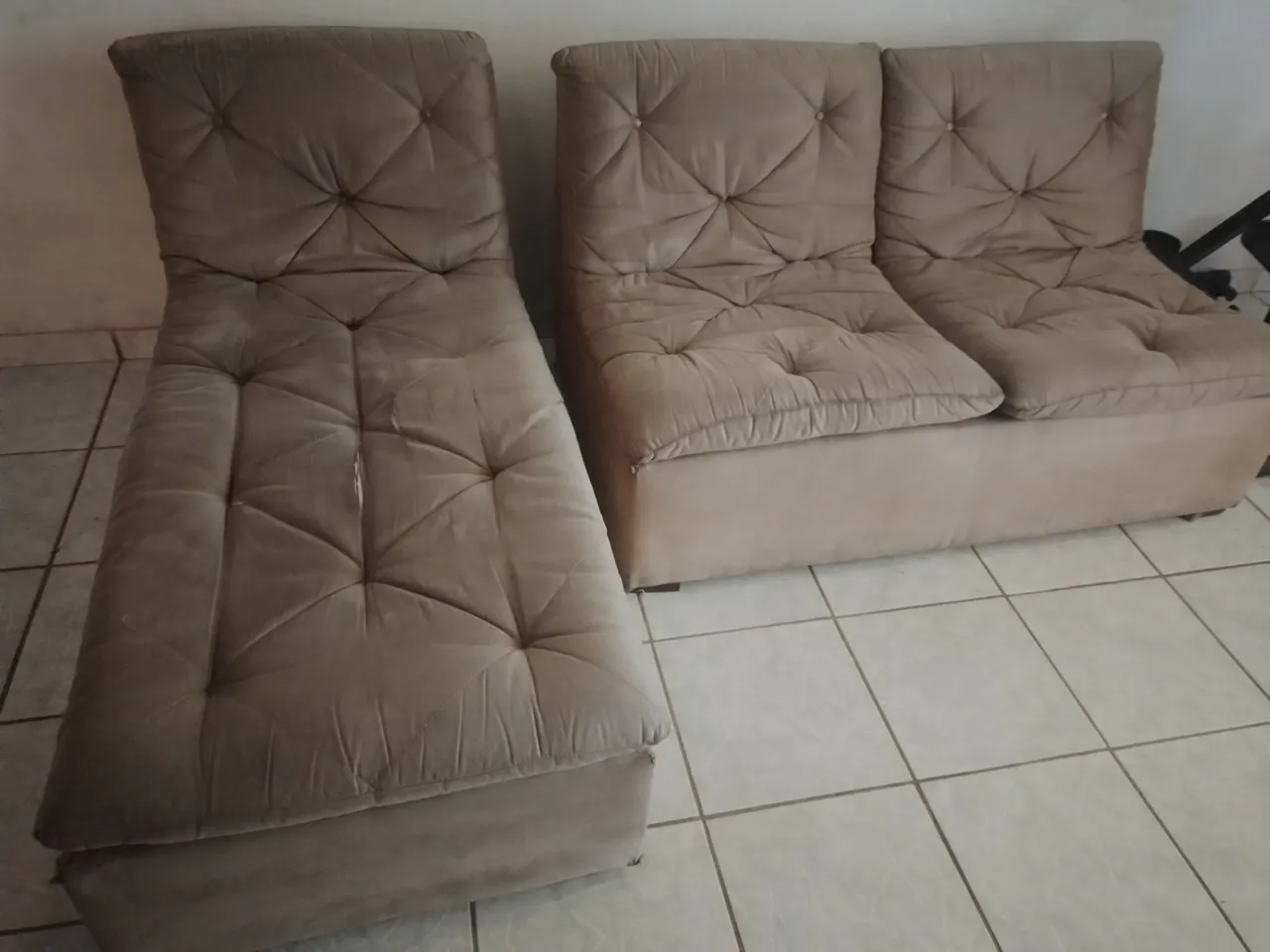 Conjunto de Sofás Charmosos e Confortáveis