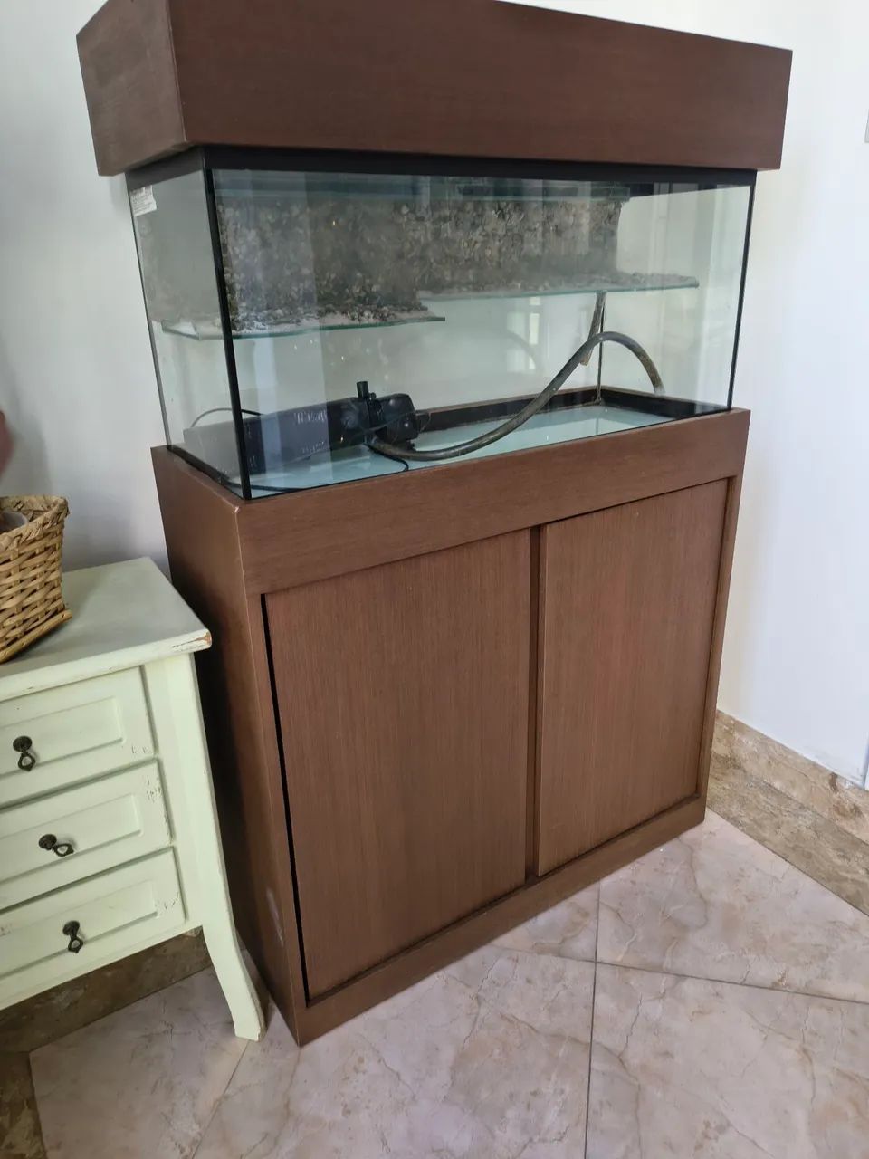 Aquário / Aquaterrário para Tartarugas e Peixes com armário - Foto 4