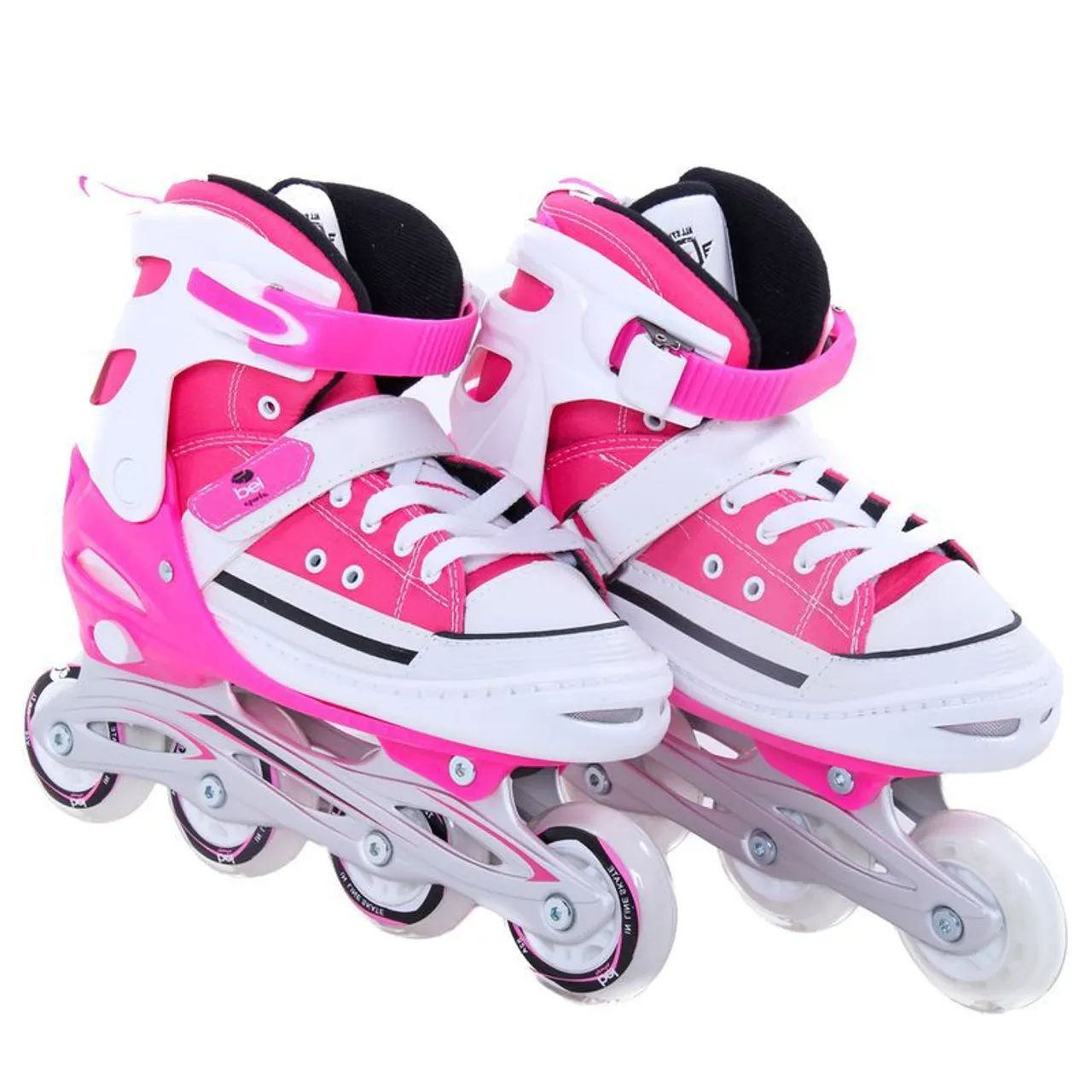 Roller Inline All Style Street Ajustável Roxo/Rosa Bel (PRONTA ENTREGA) - Foto 2