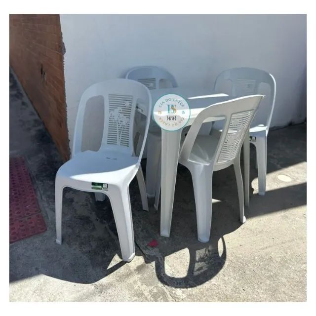 Jogo 1 Mesa + 4 Cadeiras Bistrô 154Kg - Foto 2