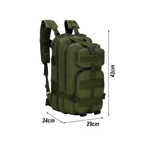 Mochila Tática Militar Assault 30L Verde + Brinde - Foto 4