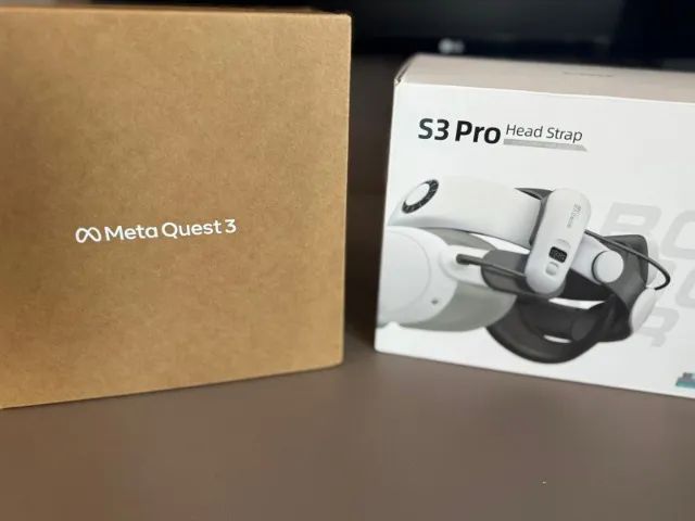 Meta Quest 3 512GB em excelente estado + BoboVR S3 Pro + Case