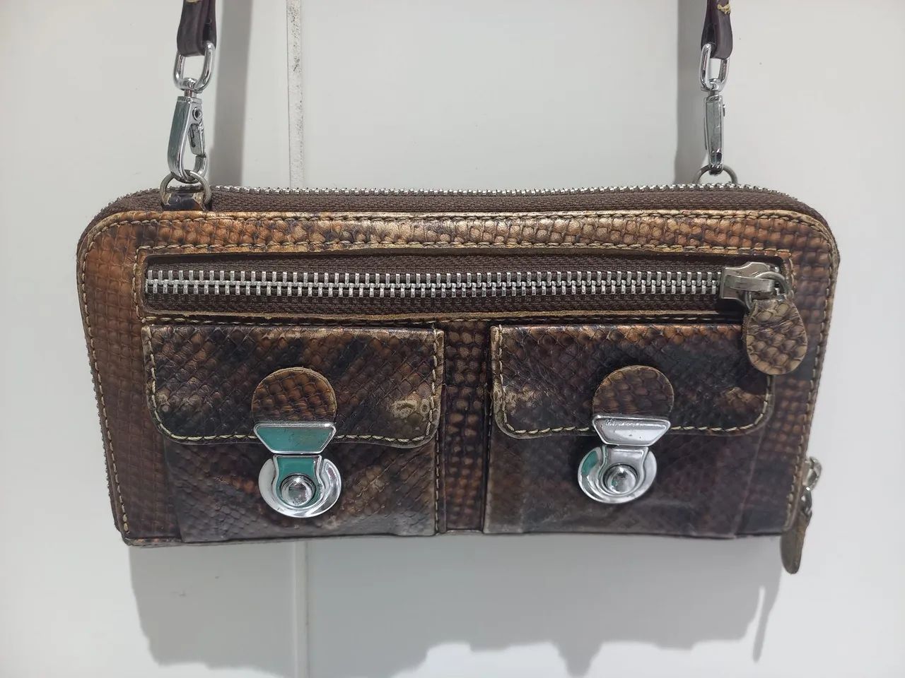 Bolsa carteira de couro
