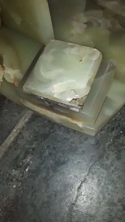 Conjunto de escritório vintage em alabastro  - Foto 5