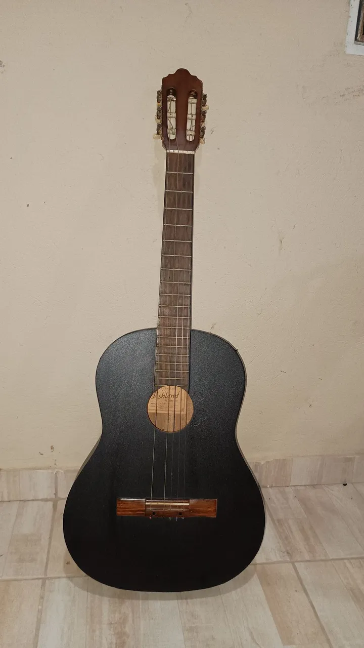 Violão Clássico Preto - Ashland (envelopado preto fosco)