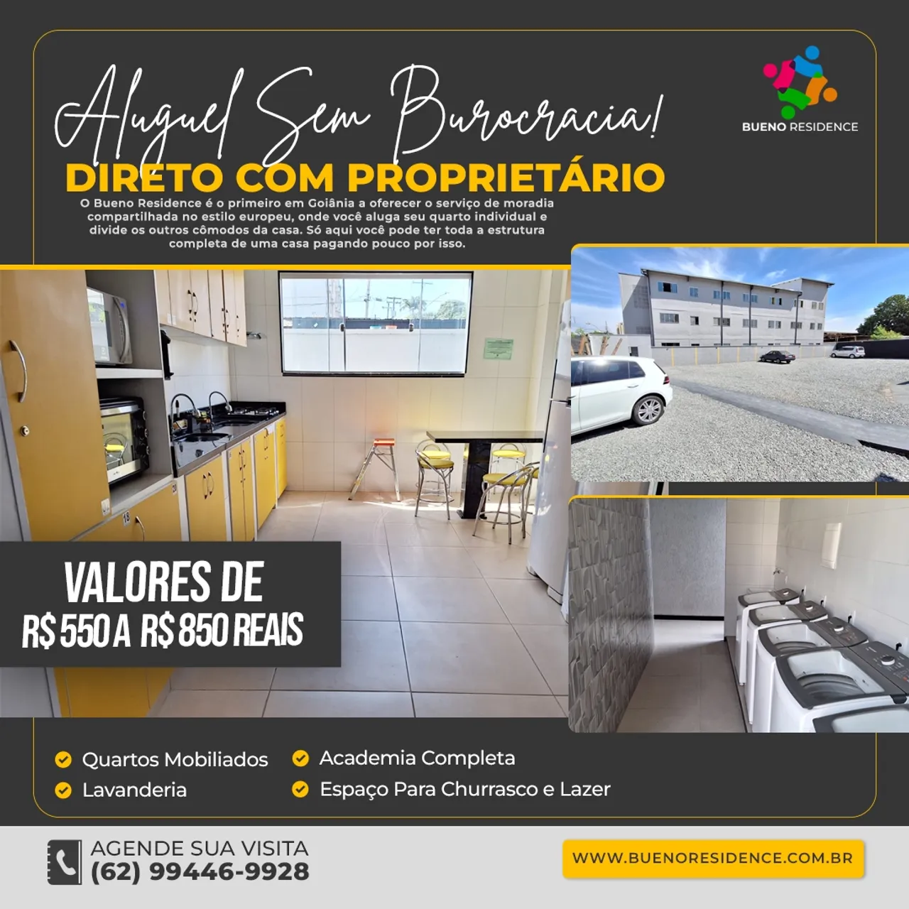 Studio para aluguel com mobília no Setor Coimbra - Goiânia - GO