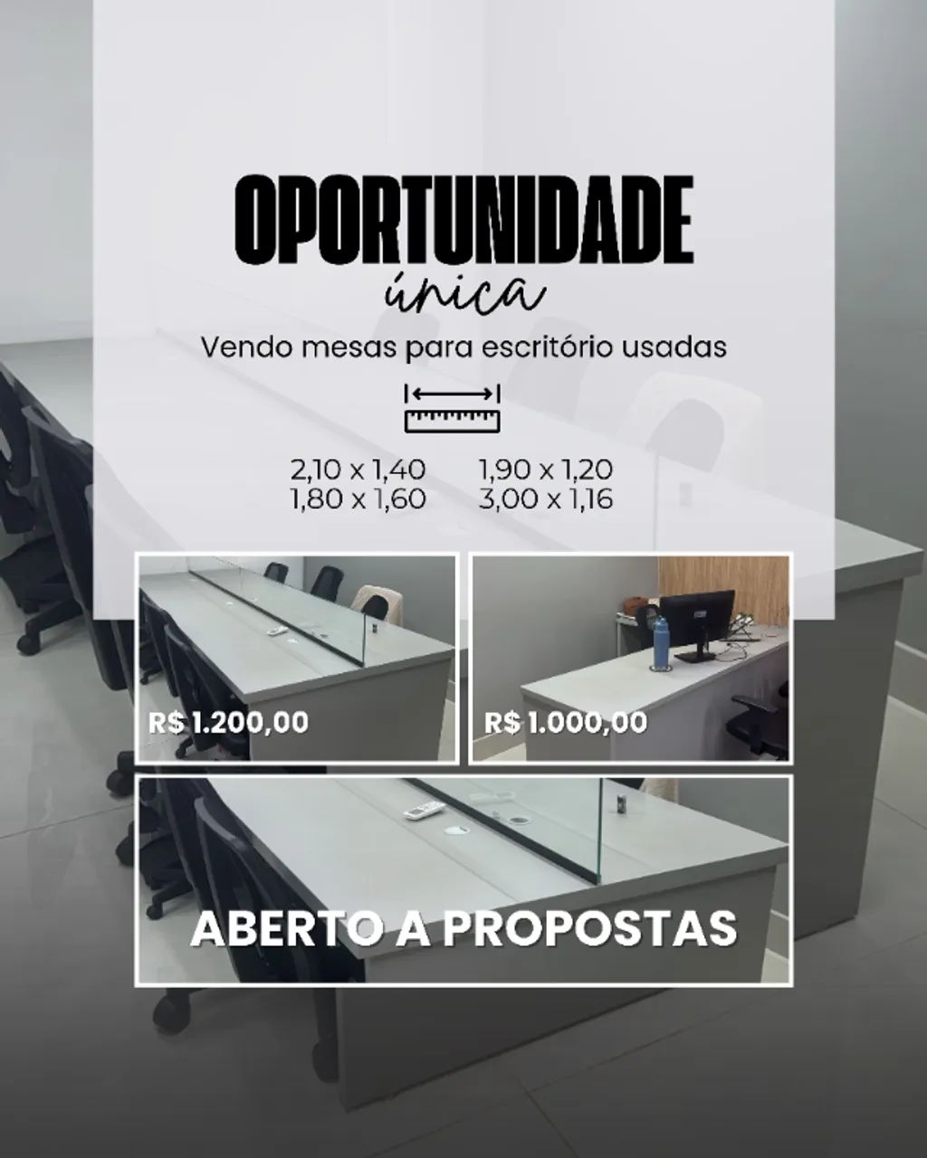 Mesa para escritório planejado