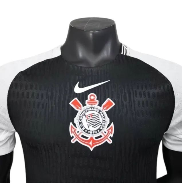 Camisa Corinthians II 25/26 - Jogador Nike Masculina - Preta e branca - Foto 3