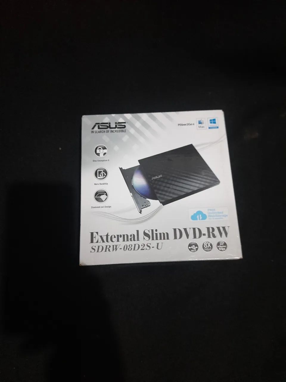 Drive Gravador Externo Asus DVD-RW  - Foto 2