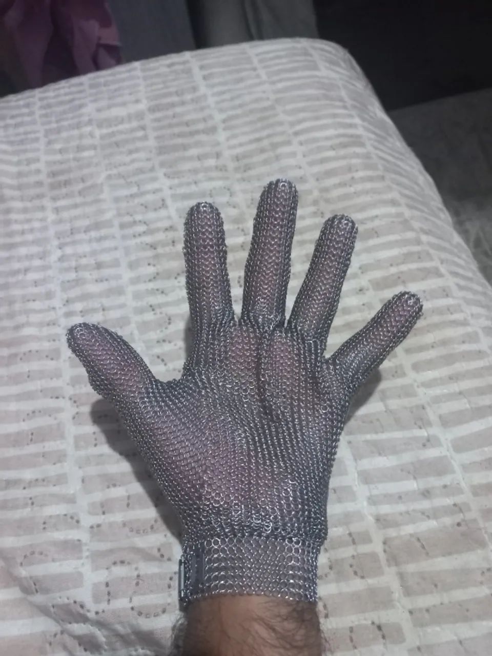 Luva malha de aço para açougueiro  - Foto 3
