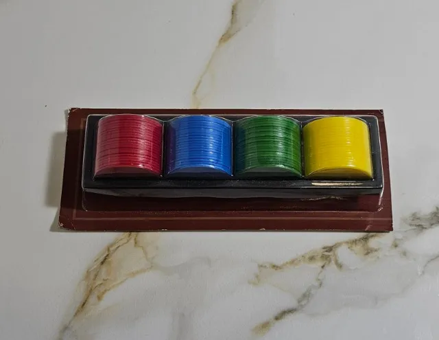 Kit Fichas Jogo de Poker Dealer 80 unidades
