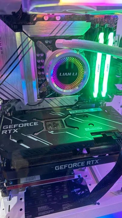PC Gamer i7 13700k 32gb Ram Water Cooler Lian Li RTX3060 TI NVME 1Tb Thermaltake Mid Tower - Foto 3
