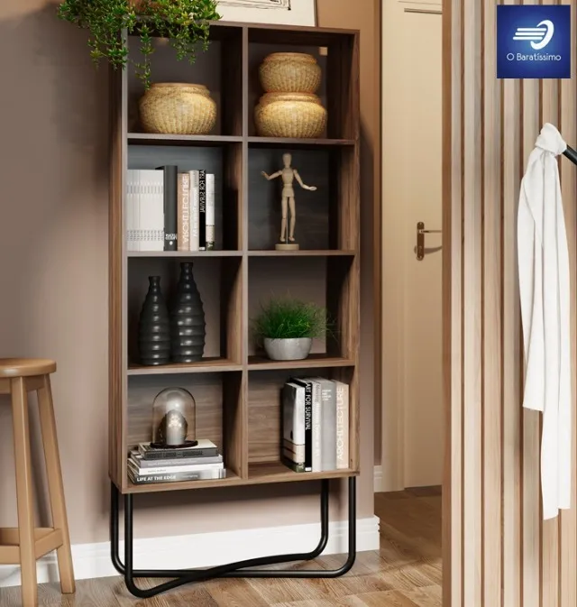 Estante Office Moderna com Tubo Industrial