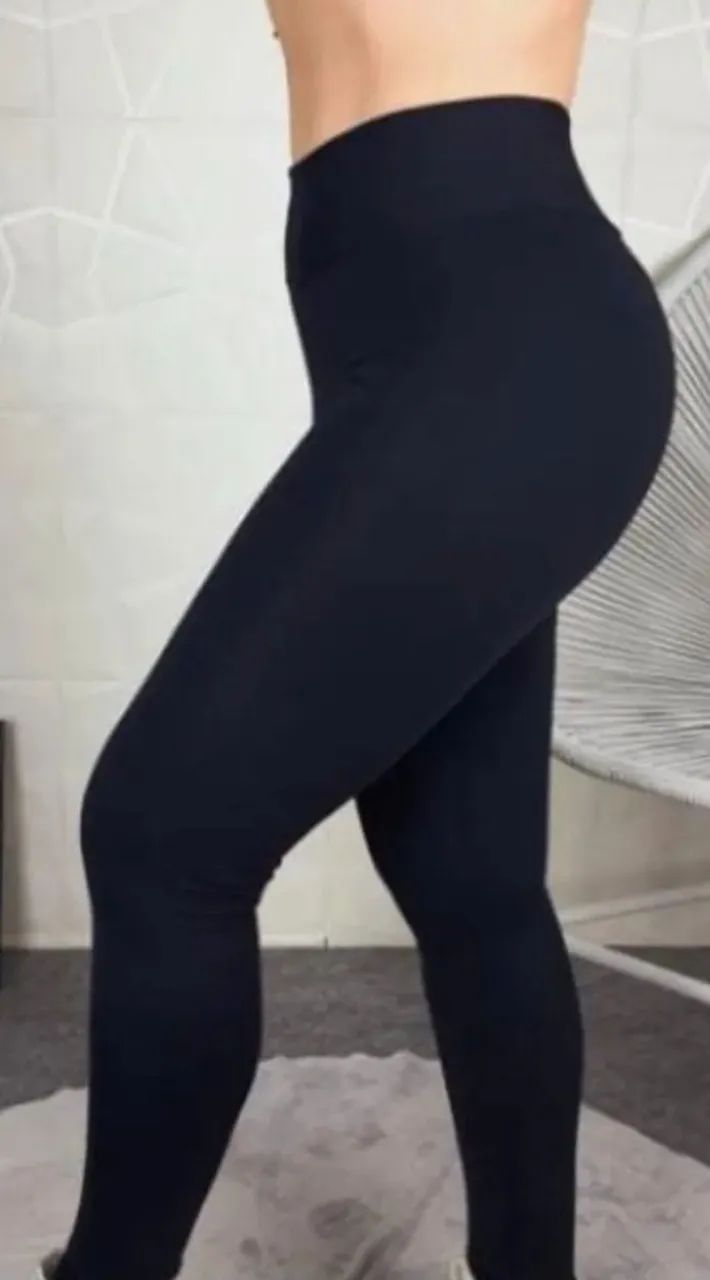 Calça Leguing Preta Com Conforto C - Foto 2