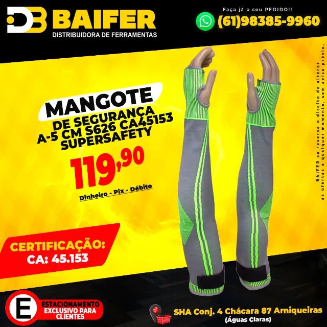Mangote de Segurança A-5 CM S626 CA45153 Supersafety