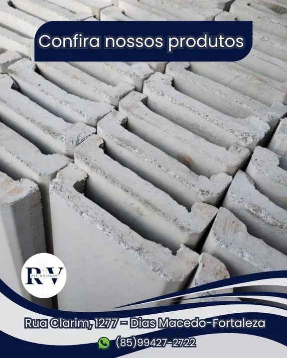 RV Pré-moldado - Pingadeira, chapim VALOR PARA RETIRADA. Fortaleza-ce. - Foto 2