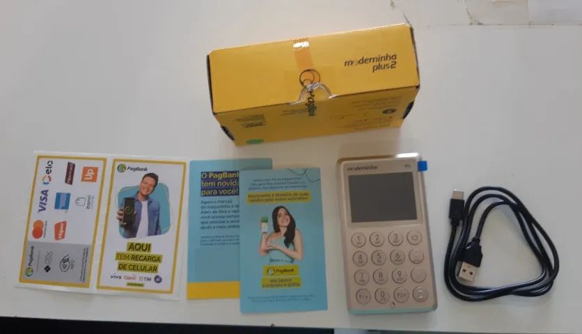 Maquininha Pagbank Moderninha Plus 2 "Ler a Descrição". - Foto 3