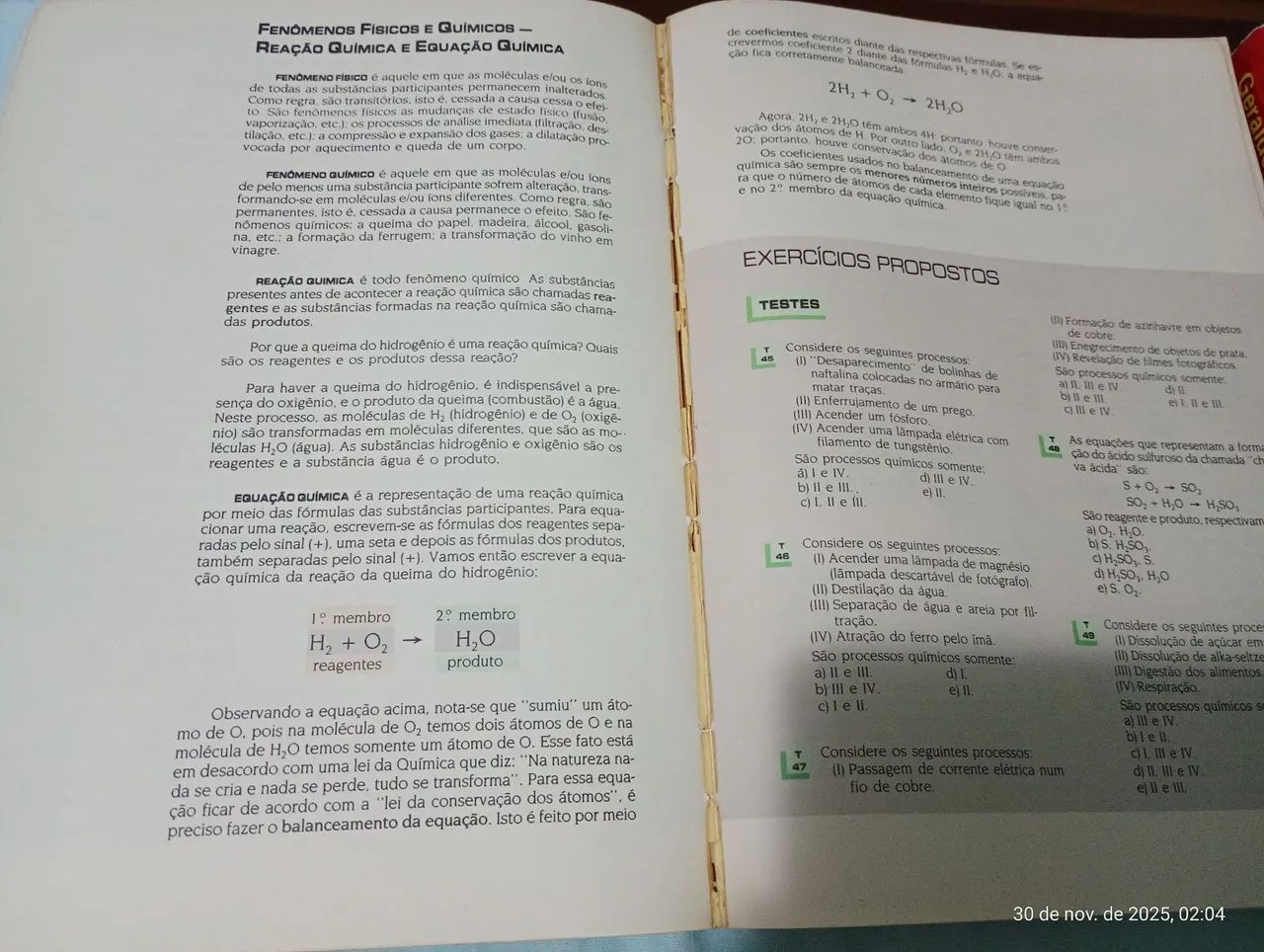 Química Moderna - Geraldo Camargo de Carvalho volumes 1, 2 e 3 - Foto 3