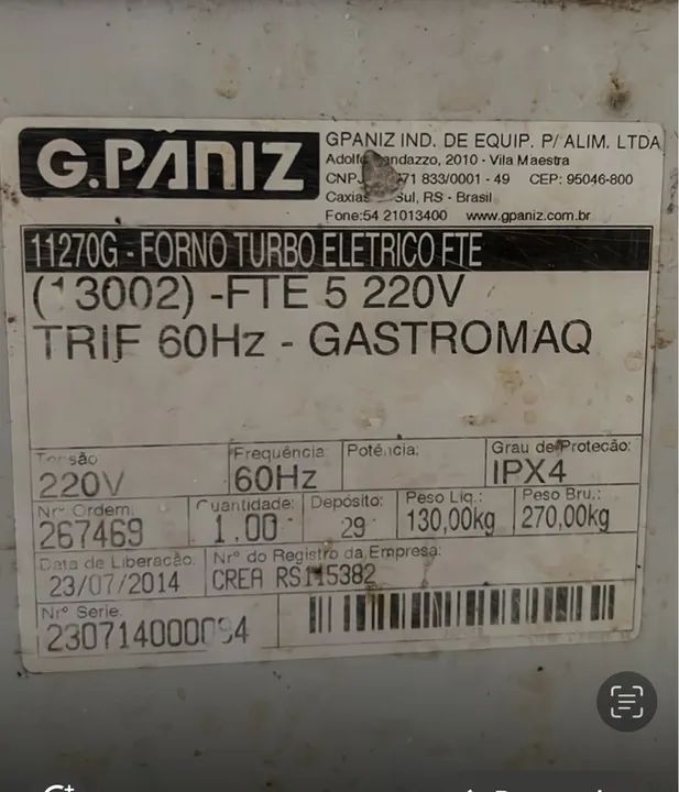 Forno Elétrico Industrial Turbo - Foto 5
