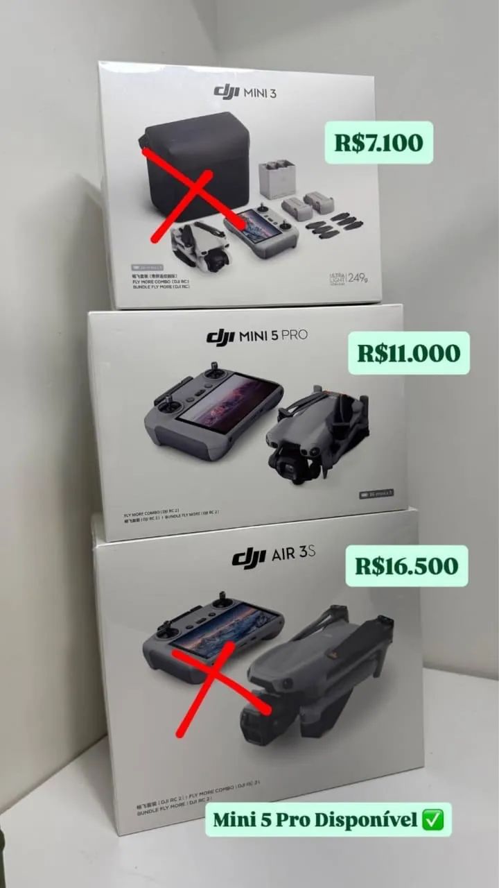 DJI Mini 5 Pro Combo Lacrado com NF