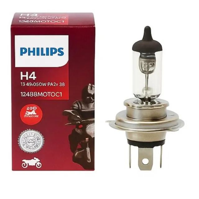 COMBO 10 UNIDADE LAMPADA PHILIPS H4 12V 35/35W P43T-38 PHILIPS EXTRA DUTY - Foto 3